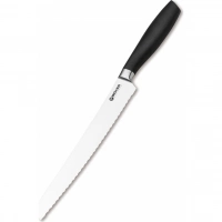 Кухонный хлебный нож Bker Core Professional Bread Knife, 220 мм, сталь X50CrMoV15, рукоять пластик купить в Архангельске