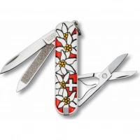 Нож перочинный Victorinox Edelweiss 0.6203.840 58мм 7 функций дизайн рукояти Эдельвейс купить в Архангельске