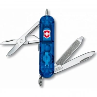 Нож перочинный Victorinox Signature Lite Sapphire 0.6226.T2 58мм 7 функций полупрозрачный синий купить в Архангельске