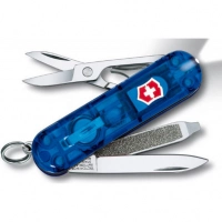 Нож перочинный Victorinox SwissLite Sapphire 0.6228.T2 58мм 7 функций полупрозрачный синий купить в Архангельске