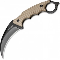 Нож с фиксированным клинком Magnum Spike Karambit — Boker 02SC028, сталь 440A EDP, рукоять стеклотекстолит G10, песочный купить в Архангельске