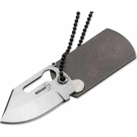 Нож складной «Dog Tag» Knife Titanium designed by John Kubasek — Boker Plus 01BO210, сталь 440C Satin Plain, рукоять титан купить в Архангельске