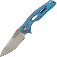 Нож складной Thor 3 Rikeknife, сталь M390, Blue Titanium купить в Архангельске