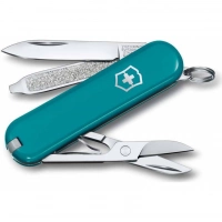 Нож Victorinox Classic SD Colors, Mountain Lake (0.6223.23G) бирюзовый, 7 функций 58мм купить в Архангельске