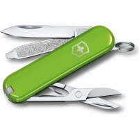 Нож Victorinox Classic SD Colors, Smashed Avocado (0.6223.43G) светло-зелёный, 7 функций 58мм купить в Архангельске