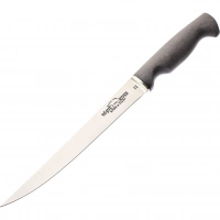 Нож White River Traditional Fillet 8,5″ Black Canvas Micarta StoneWash, сталь 440C, рукоять черная микарта купить в Архангельске