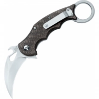 Складной нож Fox IKBS Ball Bearing Karambit, сталь Elmax, рукоять титановый сплав 6Al4V, чёрный купить в Архангельске