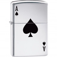 Зажигалка ZIPPO Armor™  Туз с покрытием High Polish Chrome купить в Архангельске