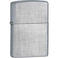 Зажигалка ZIPPO Linen Weave с покрытием Brushed Chrome, латунь/сталь, серебристая, матовая, 36x12x56 мм купить в Архангельске